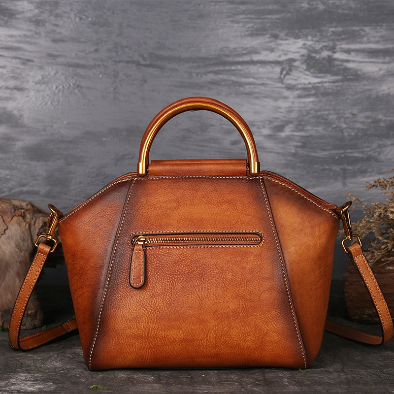Boho Style Handmade Leather Handbag - accessorous boho handbag