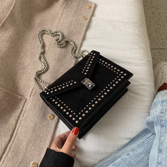 Simple Elegant Scrub Leather Shoulder Bag - accessorous Handbags