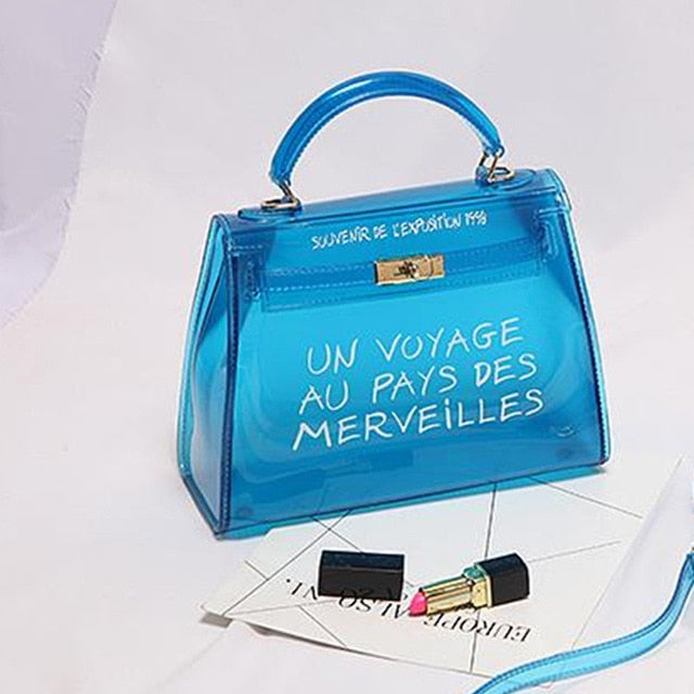 Stylish Transparent Candy Handbag - accessorous Handbags