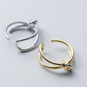 Elegant Knotted Ring - accessorous adjustable ring