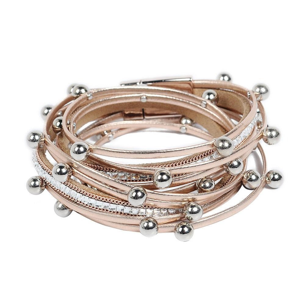 Wrap Leather Bangle Bracelet - accessorous