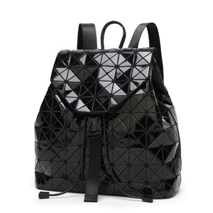 Luminous Geometric Holographic Backpacks - accessorous Backpacks