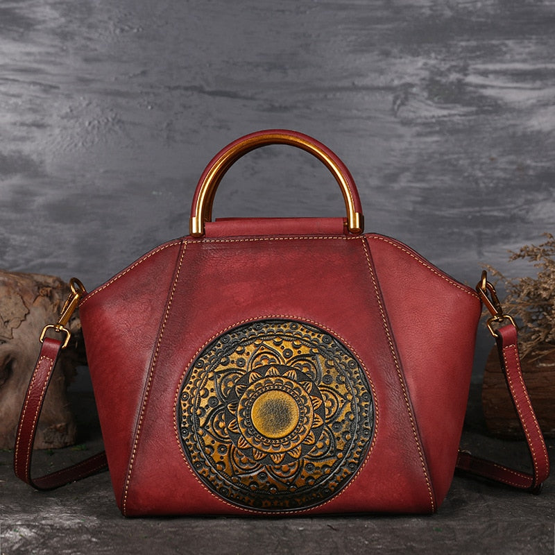 Faux Leather Purse, Shoulder Bag, Boho Style, Adjustable Strap | eBay