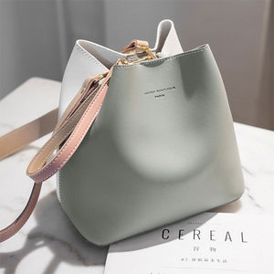 Simple Elegant Bucket Shoulder Bag - accessorous Handbags