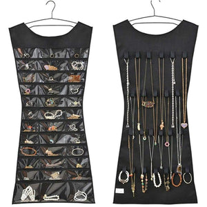 Fancy Dress-Style Storage Bag for Necklace, Bracelet, Earrings and Ring - accessorous