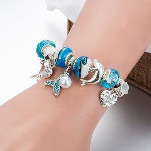 Under the Sea Crystal Charms Bracelet Set for Summer - accessorous charms bracelet