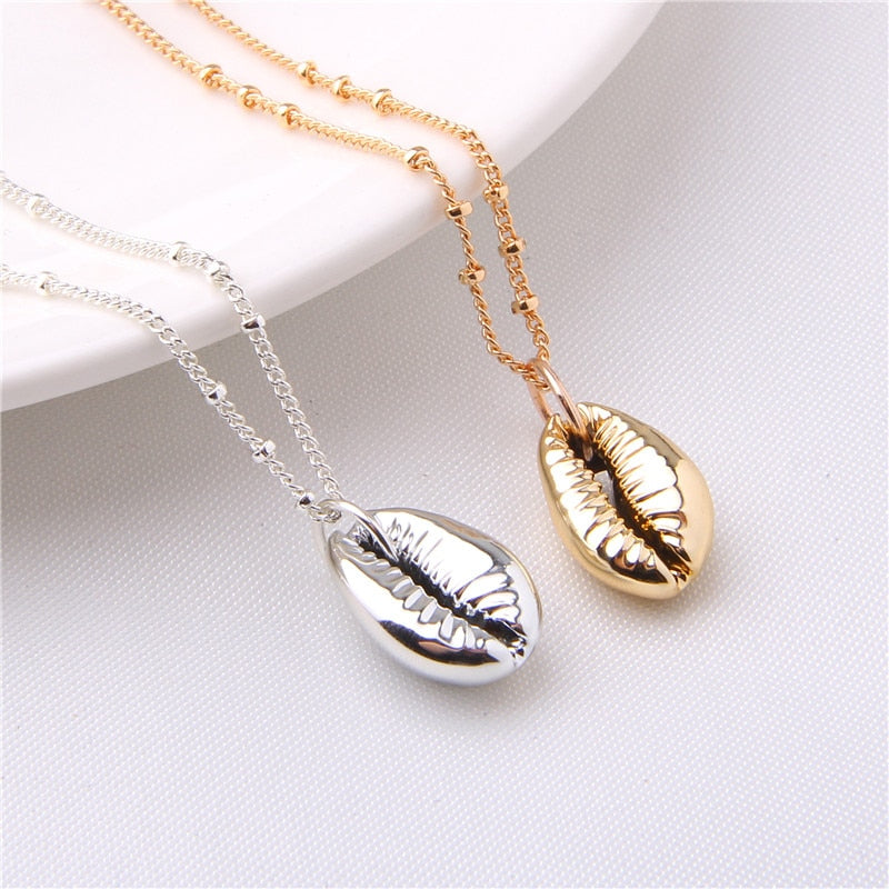 Conch Seashell Pendant Necklace - accessorous Necklaces