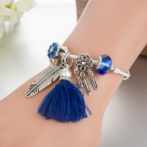 Dream Catcher Crystal Charms Bracelet Set - accessorous charms bracelet