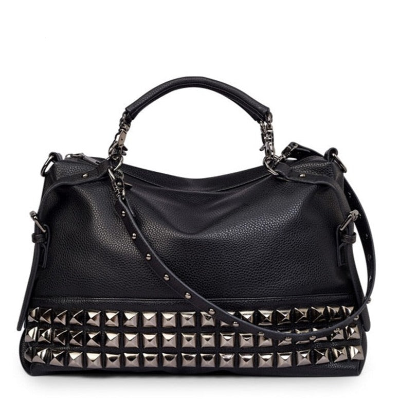 Stylish Large Capacity Leather Messenger Handbag - accessorous Handbags