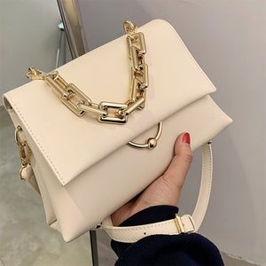 Elegant Gold Chain Shoulder Bag - accessorous chain shoulder bag