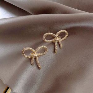 Simple Elegant Bowknot Stud Earrings - accessorous stud earrings