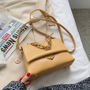 Elegant Gold Chain Shoulder Bag - accessorous chain shoulder bag