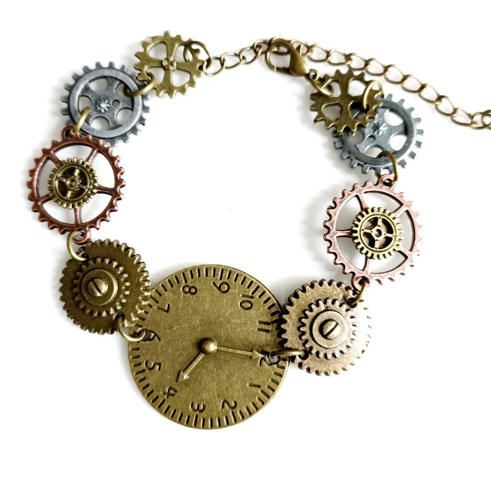 Clock Gears Vintage Bracelet - accessorous vintage bracelet