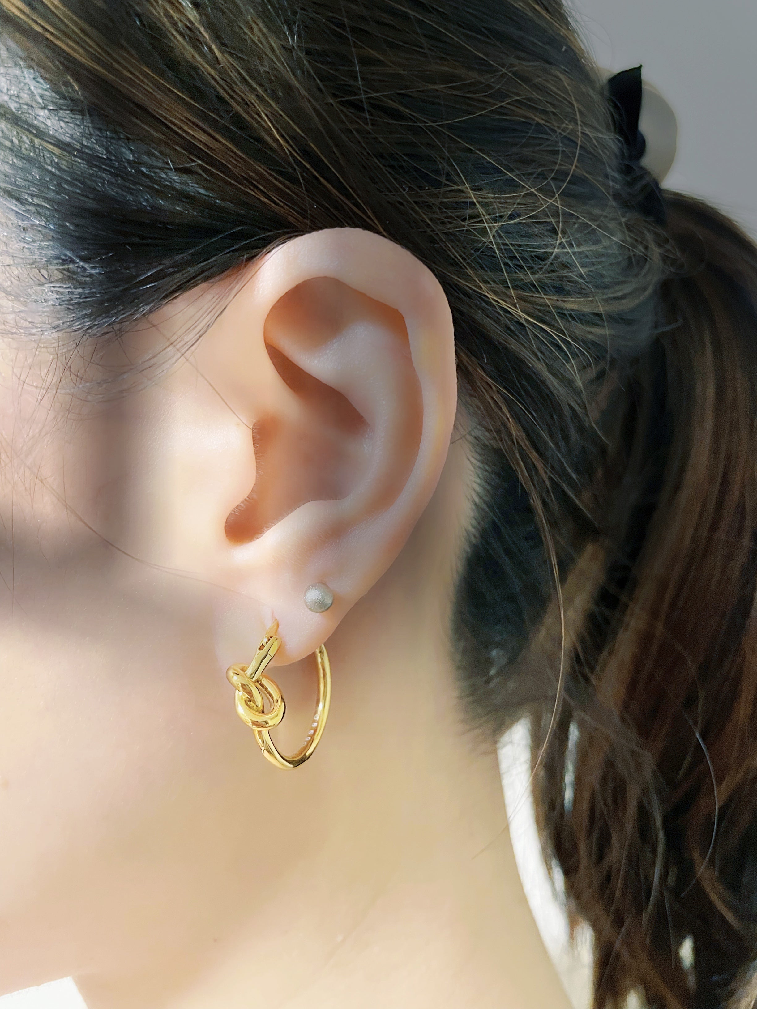 Classic Knot Hoop Earrings - accessorous hoop earrings