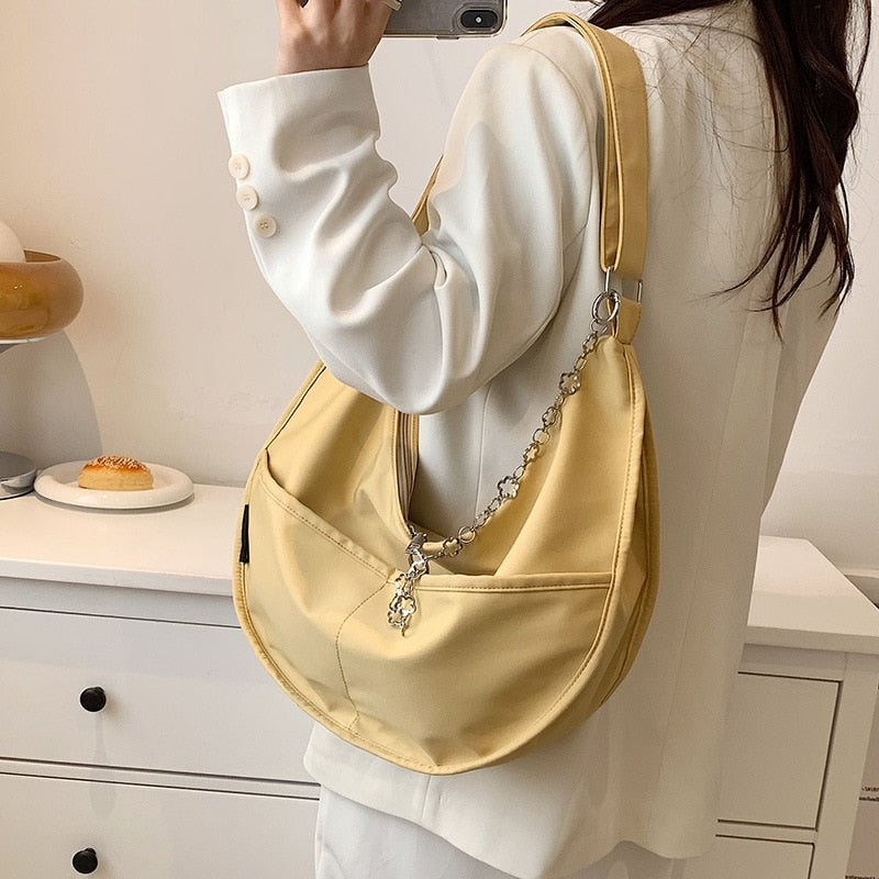 Casual Large Capacity Nylon Dumpling Shoulder Bag - accessorous shoulder bag