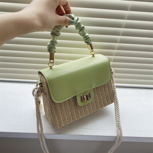Summer Straw Woven Crossbody Handbag - accessorous Handbags