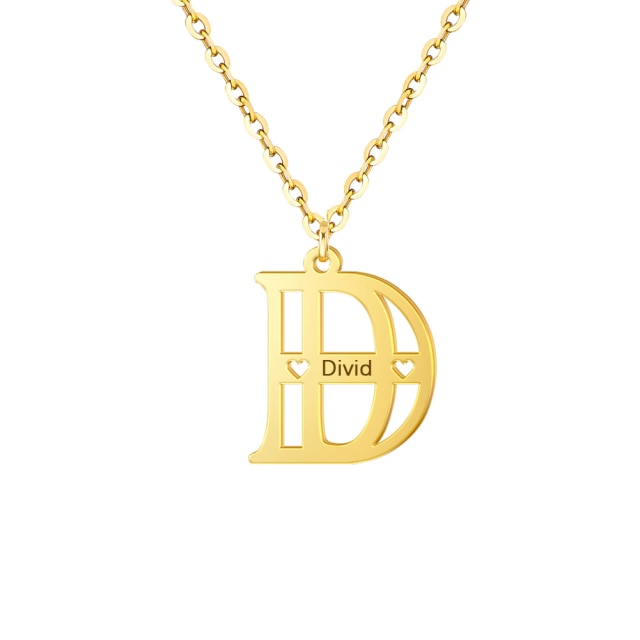 Personalized Engraved Name Initial Necklace [Mother's Day Gift Selection] - accessorous