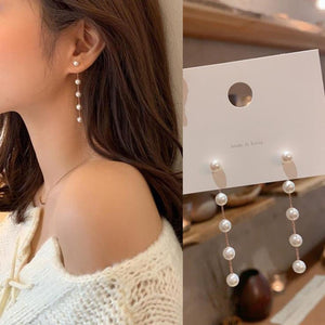 Pearl Drop Earrings - accessorous