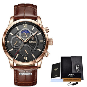Classical Leather Quartz Watch - accessorous