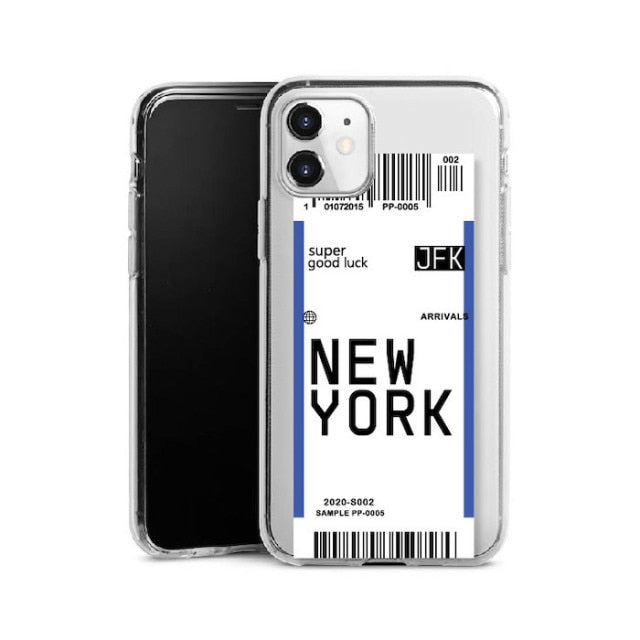 City Name Baggage Tag iPhone Case - accessorous