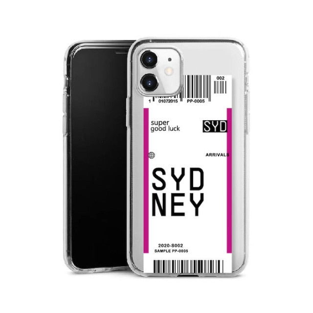 City Name Baggage Tag iPhone Case - accessorous