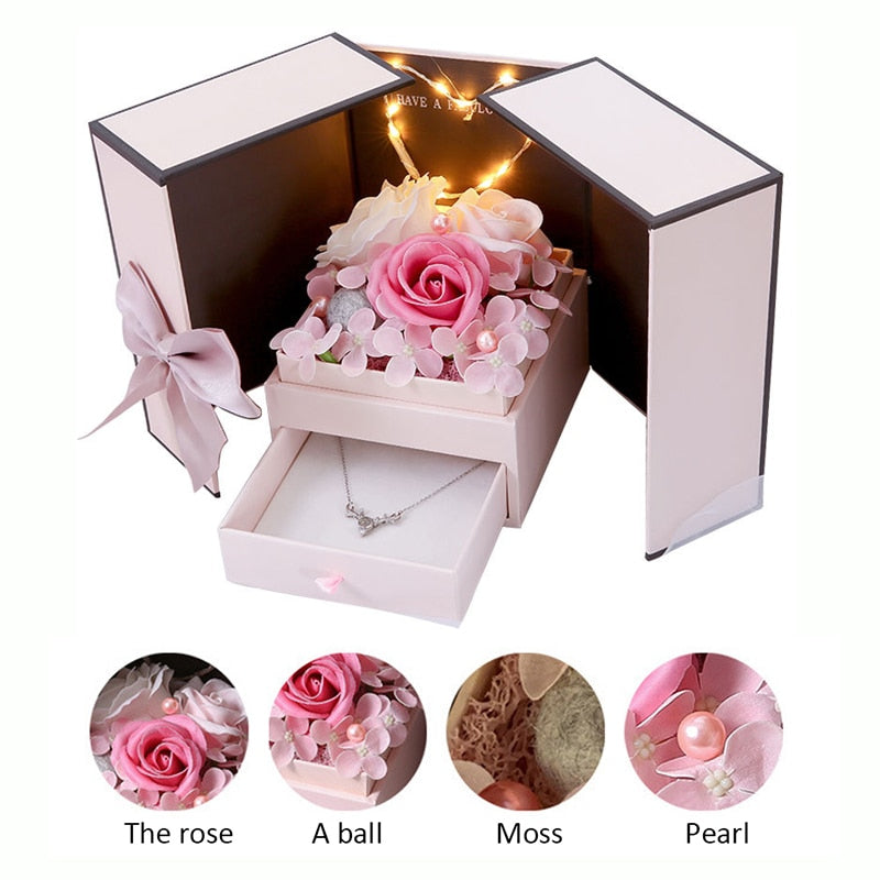 Soap Rose Jewelry Box - accessorous